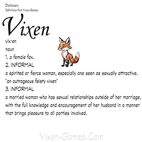 vixen defined|what gender is vixen.